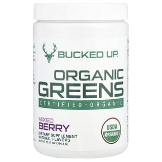 Bucked Up, Organic Greens, ягідна суміш, 316,8 г (11,17 унції)