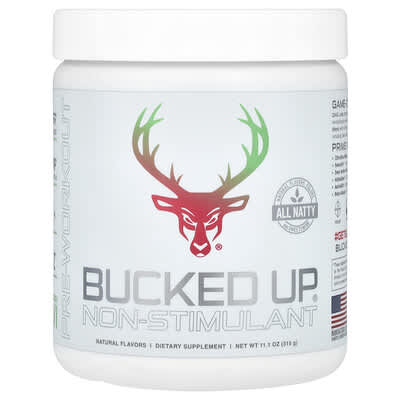 Bucked Up, Pre-Workout Formula, Stimulant-Free, Strawberry Kiwi Flavor, 11.1 oz (315 g)