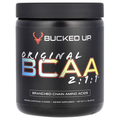 Bucked Up, 100% Pure BCAAs 2:1:1, Blue Pineapple Flavor, 11.1 oz (315 g)
