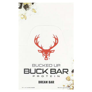 Bucked Up, Buck Bar Protein, Dream Bar, 12 Bars, 2.1 oz (60 g) Each