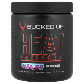 Bucked Up, Heat Hardcore, Miami, Strawberry, Mango, Pineapple, 8 oz (228 g)