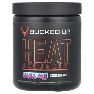 Bucked Up, Heat Hardcore, Miami, Fraise, Mangue, Ananas, 228 g