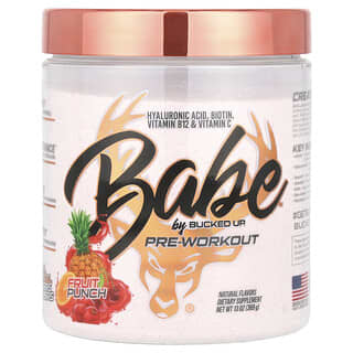 Bucked Up, Babe, Pre-Workout, Punch alla frutta, 369 g