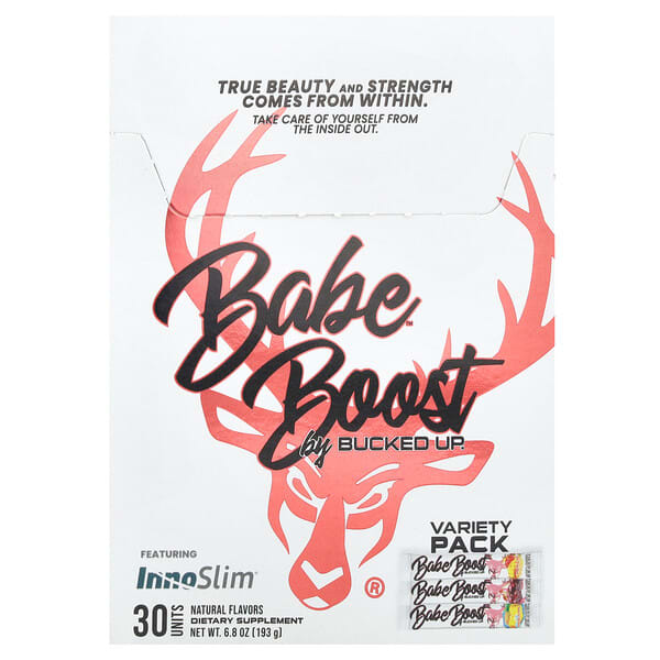 Bucked Up Babe, Boost, Variety Pack, 30 Packets, 0.2 oz Each