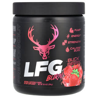 Bucked Up, LFG Burn, передтренувальна добавка, ягоди бака, 294 г (10,4 унції)