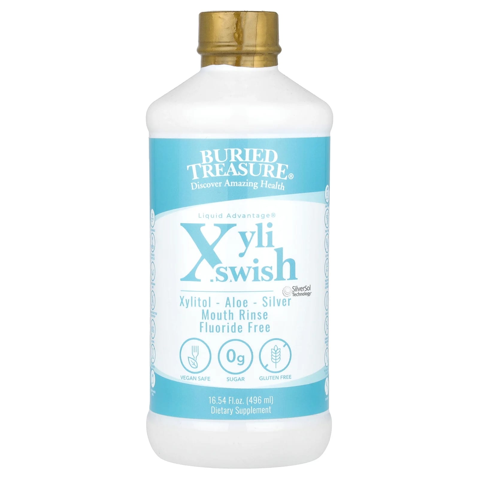 Liquid Advantage®, XyliSwish, Mouth Rinse, 16.54 fl oz (496 ml)
