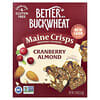 Better with Buckwheat, Maine Crisps Snackable Crackers, Cranberry Almond, 4 oz (113 g)