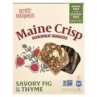 Better with Buckwheat, Maine Crisp Buckwheat Crackers, Savory Fig & Thyme, 4 oz (113 g)