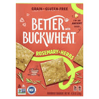 Better with Buckwheat, Buckwheat Crackers, Rosemary & Herbs, 4.25 oz (120 g)