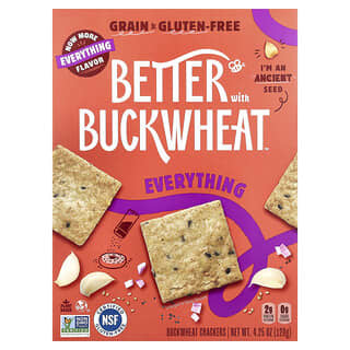 Better with Buckwheat, Κράκερς φαγόπυρου, Όλα, 4,25 oz (120 g)