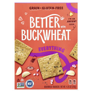 Better with Buckwheat, Buckwheat Crackers, Everything, 4.25 oz (120 g)'