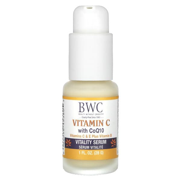 Beauty Without Cruelty‏, Vitamin C with CoQ10, Vitality Serum, 1 fl oz (28 g)