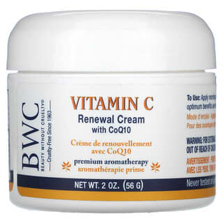 Beauty Without Cruelty, Vitamin C Renewal Cream With CoQ10, 2 oz (56 g)