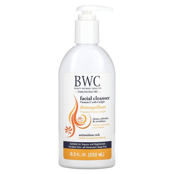 Beauty Without Cruelty, Facial Cleanser, With Vitamin C & CoQ10, 8.5 fl oz (250 ml)