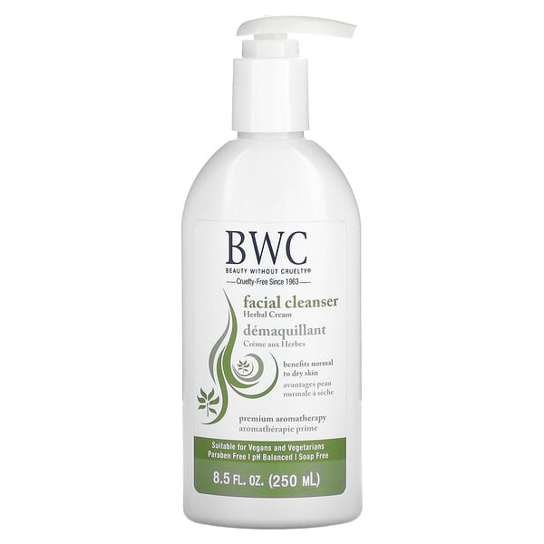 Beauty Without Cruelty, Facial Cleanser, Herbal Cream, 8.5 fl oz (250 ml)