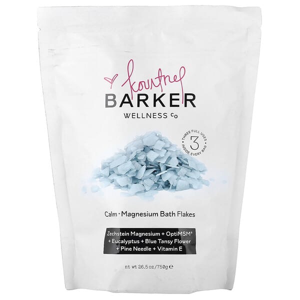 Barker Wellness Co, Calm, 마그네슘 목욕 플레이크, 750g(26.5oz)