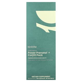Bird and Be, Female Fertility, Power Prenatal™  + коэнзим Q10, 30 пакетиков