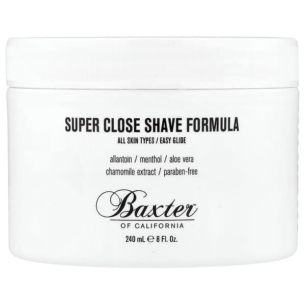 Baxter of California, 슈퍼 클로즈 면도 포뮬라, 모든 피부 타입, 240ml(8fl oz)