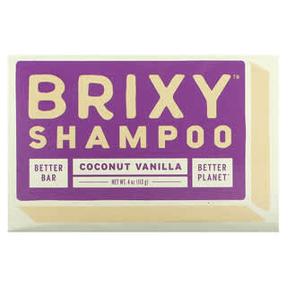 Brixy, Shampooing en barre, Noix de coco et vanille, 1 barre, 113 g