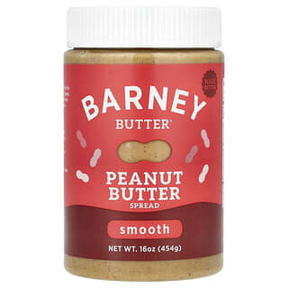 Barney Butter‏, ממרח חמאת בוטנים, חלק, 454 גרם (16 אונקיות)