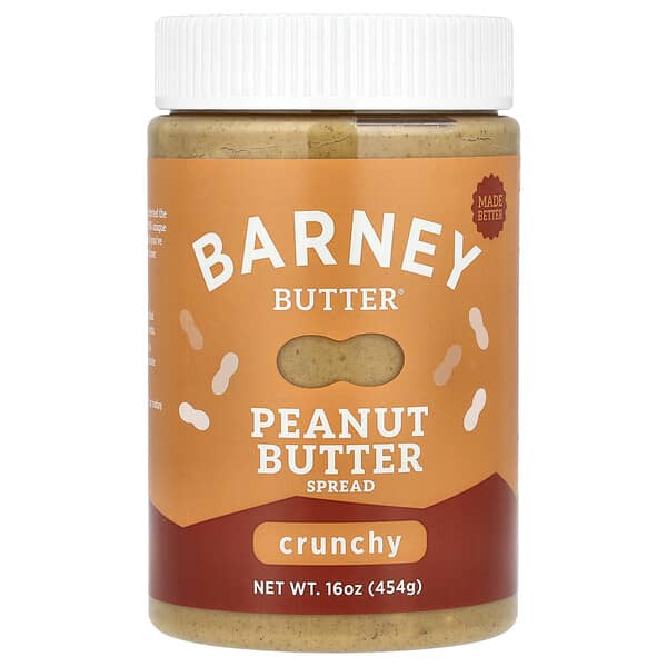 Barney Butter, 땅콩 버터 스프레드, 크런치, 454g(16oz)