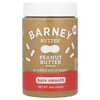 Barney Butter‏, ממרח חמאת בוטנים, חשוף, 454 גרם (16 אונקיות)