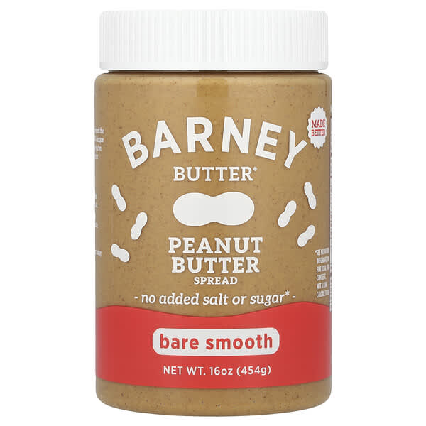 Barney Butter, 땅콩버터 스프레드, 베어 스무스, 454g(16oz)