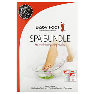 Baby Foot, Exfoliation Spa Bundle Set, 4 Piece Set