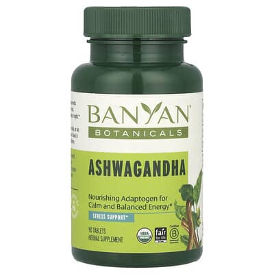 Banyan Botanicals, Ashwagandha, 90 Tablets (500 mg per Tablet)
