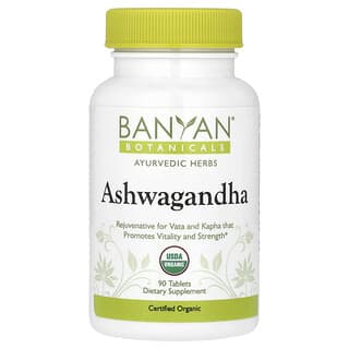 Banyan Botanicals, Ashwagandha, 90 comprimidos