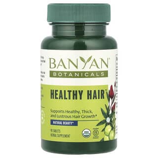 Banyan Botanicals, Cheveux sains, 90 comprimés