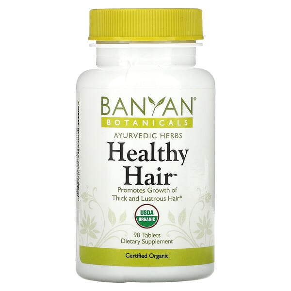 Banyan Botanicals, Cheveux sains, 90 comprimés