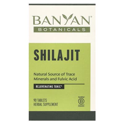 Banyan Botanicals, Shilajit, 600 mg, 90 Tablets (300 mg each)
