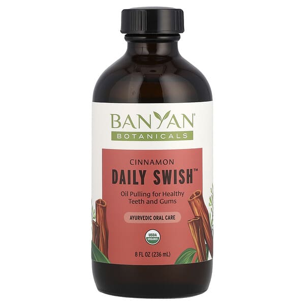 Banyan Botanicals, Daily Swish™, 계피 맛, 236ml(8fl oz)