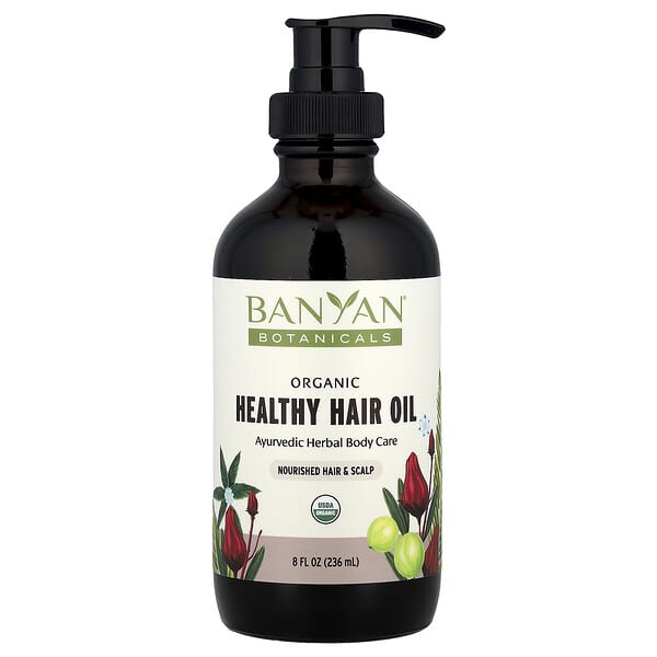 Banyan Botanicals, 유기농 건강한 헤어 오일, 236ml(8fl oz)