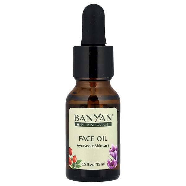 Banyan Botanicals, 페이스 오일, 아유르베다 스킨케어, 모든 피부용, 15ml(0.5fl oz)