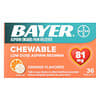 Chewable Low Dose Aspirin Regimen, Orange, 81 mg, 36 Tablets