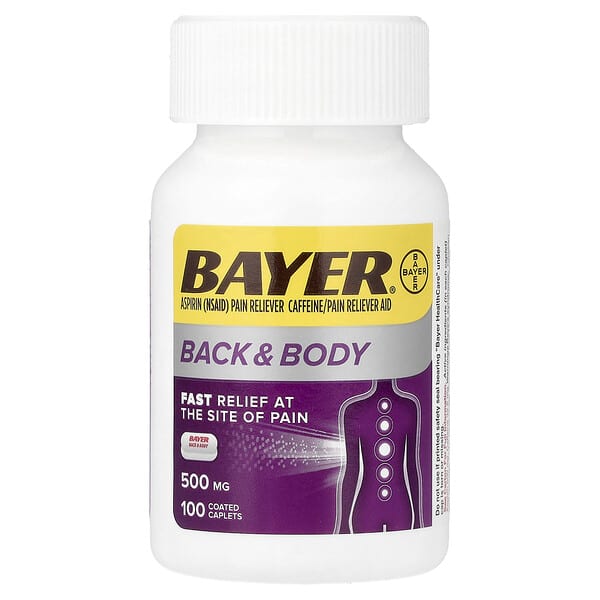 Bayer, Espalda y cuerpo, 500 mg, 100 comprimidos comprimidos