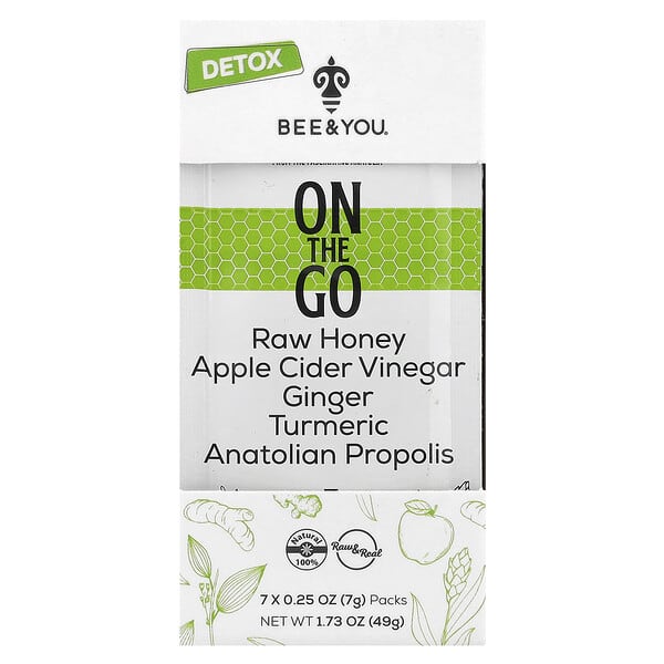 On The Go, Detox, 7 Packs, 0.25 oz (7 g) Each