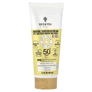 Bee & You, Écran solaire minéral naturel pour enfants, FPS 50+, 80 ml
