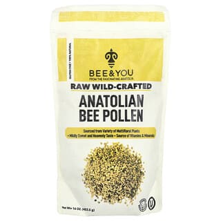 Bee & You, Raw Wild-Crafted Anatolian Bee Pollen, 16 oz (453.5 g)