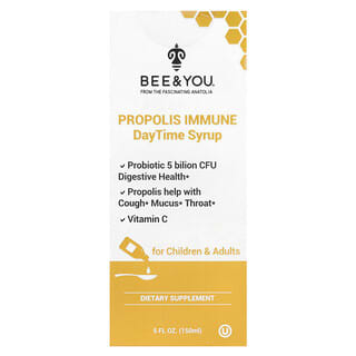 Bee & You‏, סירופ Propolis Immune DayTime, ‏150 מ"ל (5 אונקיות נוזל)