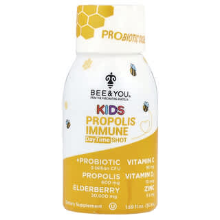 Bee&You, Kids Propolis Immune Daytime Shot, 1,69 fl oz (50 ml)