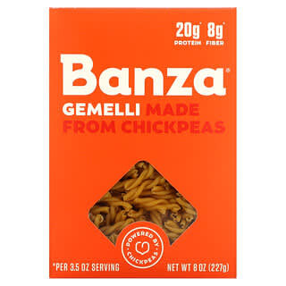 Banza, Gemelli elaborado con garbanzos, 227 g (8 oz)