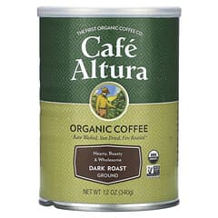 Cafe Altura, Café Orgânico, Moído, Torrado Escuro, 340 g (12 oz)