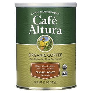 Cafe Altura, Café Orgânico, Torra Clássica, Moído, 340 g (12 oz)