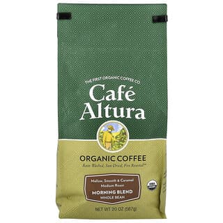 Cafe Altura, Organic Coffee, Morning Blend, Whole Bean, Medium Roast, 20 oz (567 g)