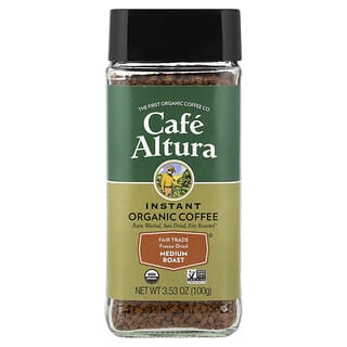 Cafe Altura, Instant Organic Coffee, Medium Roast, Freeze-Dried, 100 g