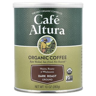 Cafe Altura, Café Orgânico, Moído, Torra Escura, 283 g (10 oz)