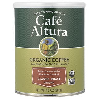 Cafe Altura, Café Orgânico, Moído, Torra Clássica, 283 g (10 oz)